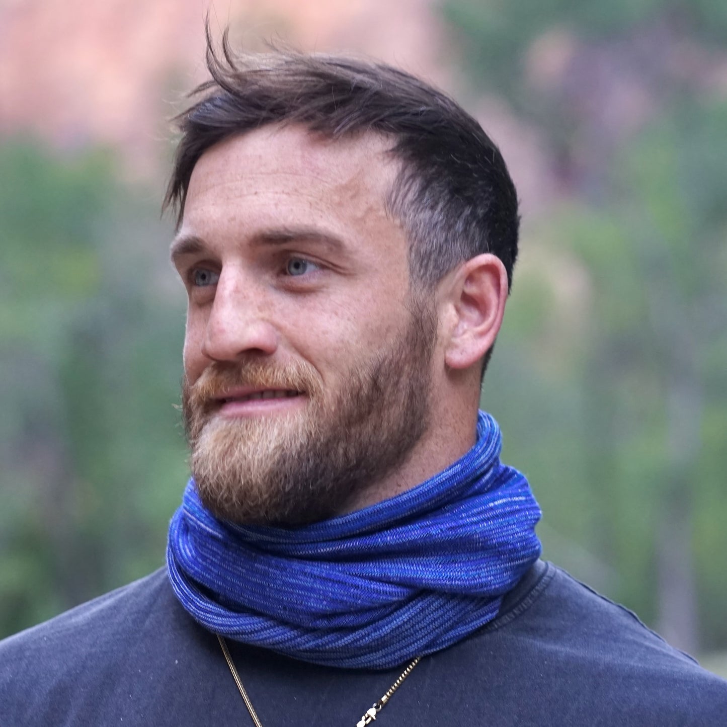Alpine Blues Merino Beanie Wrap