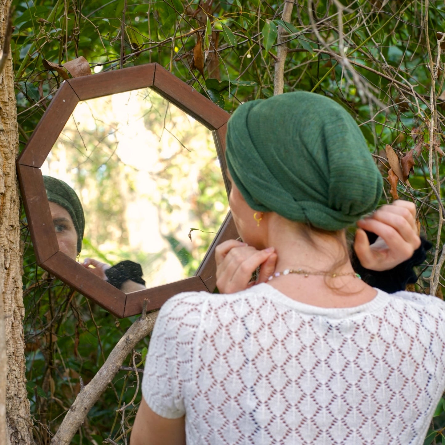 Olive Green Turban Wrap