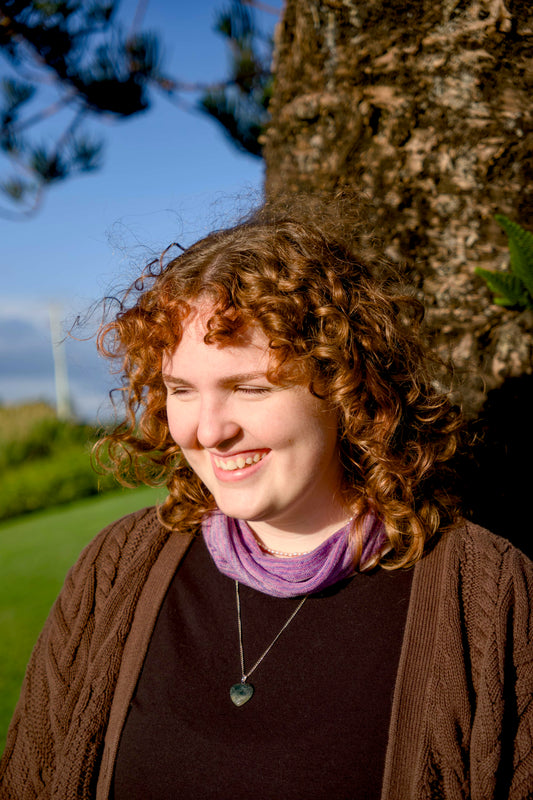 Purple Lupins Bandana Wrap Wide Scrunch Headband