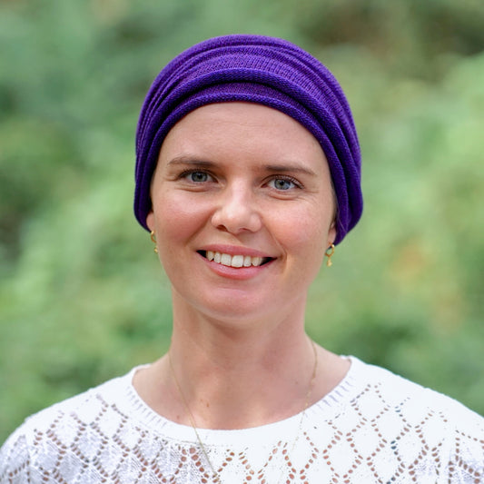 Rich Purple Turban Wrap