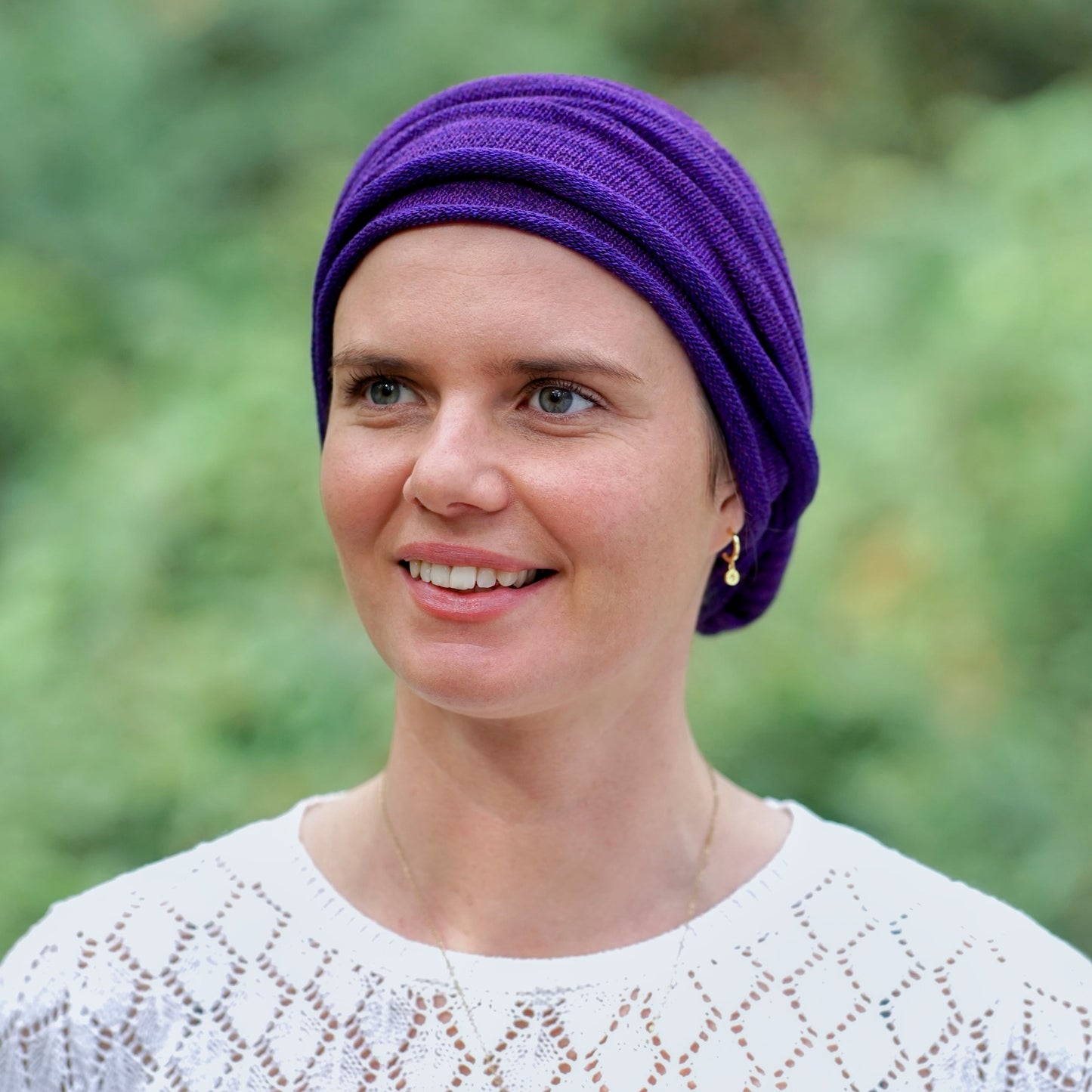 Rich Purple Turban Wrap