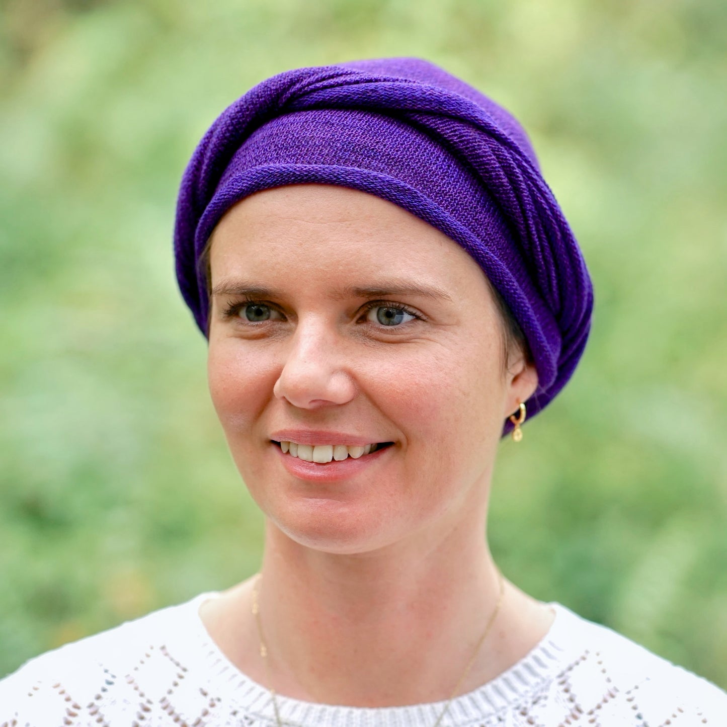Rich Purple Turban Wrap