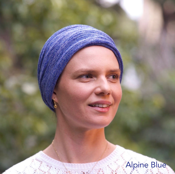 Denim Alpine Blue Turban Wrap