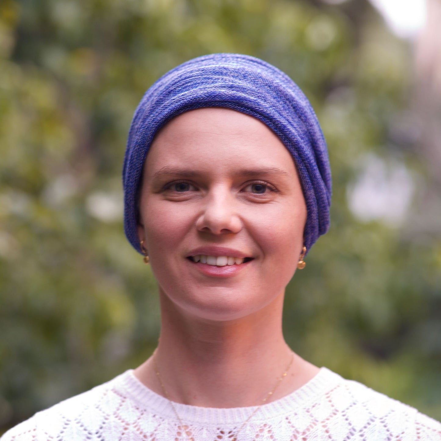 Denim Blue Turban Wrap