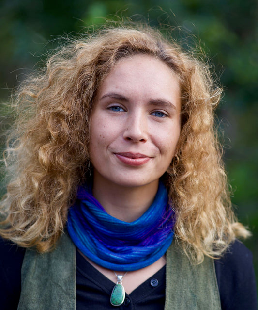 Lapis Blues Bandana Wrap Wide Scrunch Headband