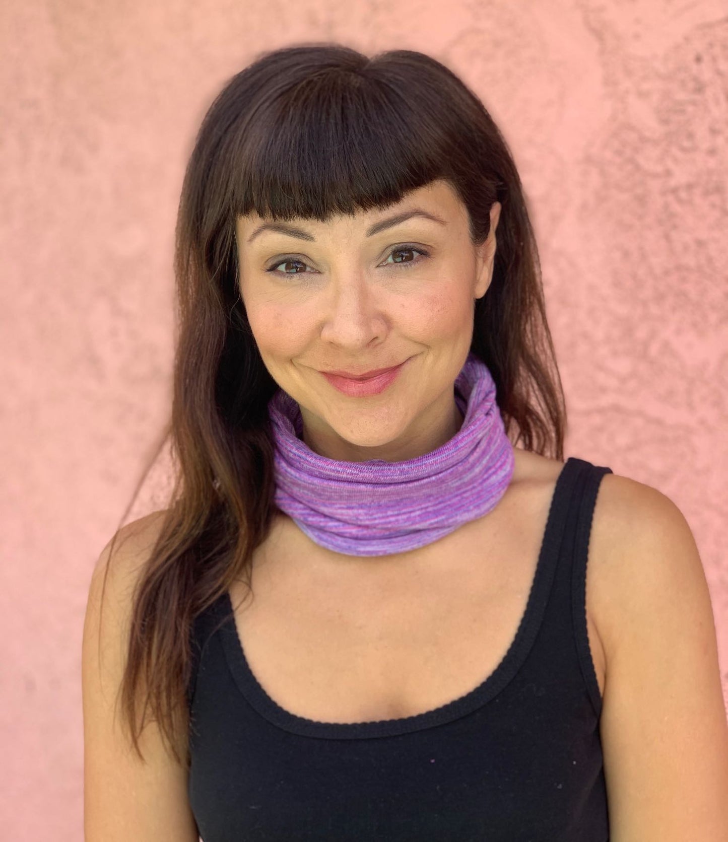 Purple Lupins Bandana Wrap Wide Scrunch Headband
