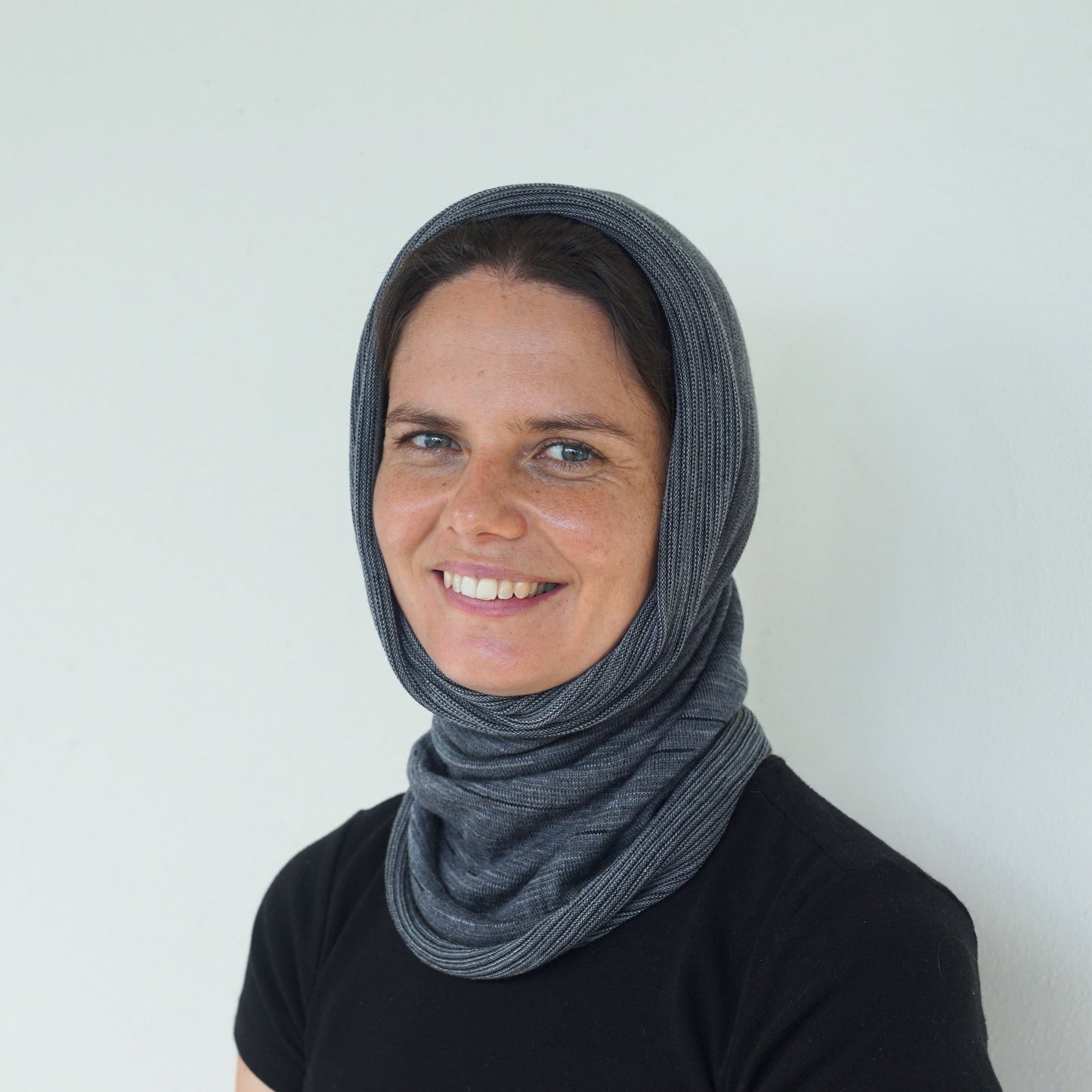 Grey Delight Merino Beanie Wrap
