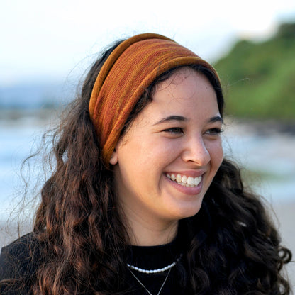 Mustard Tan Merino Wide Headband