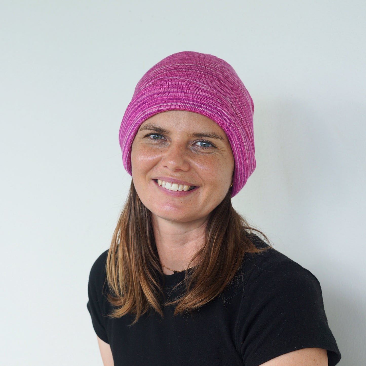 Cherry Blossom Merino Beanie Wrap