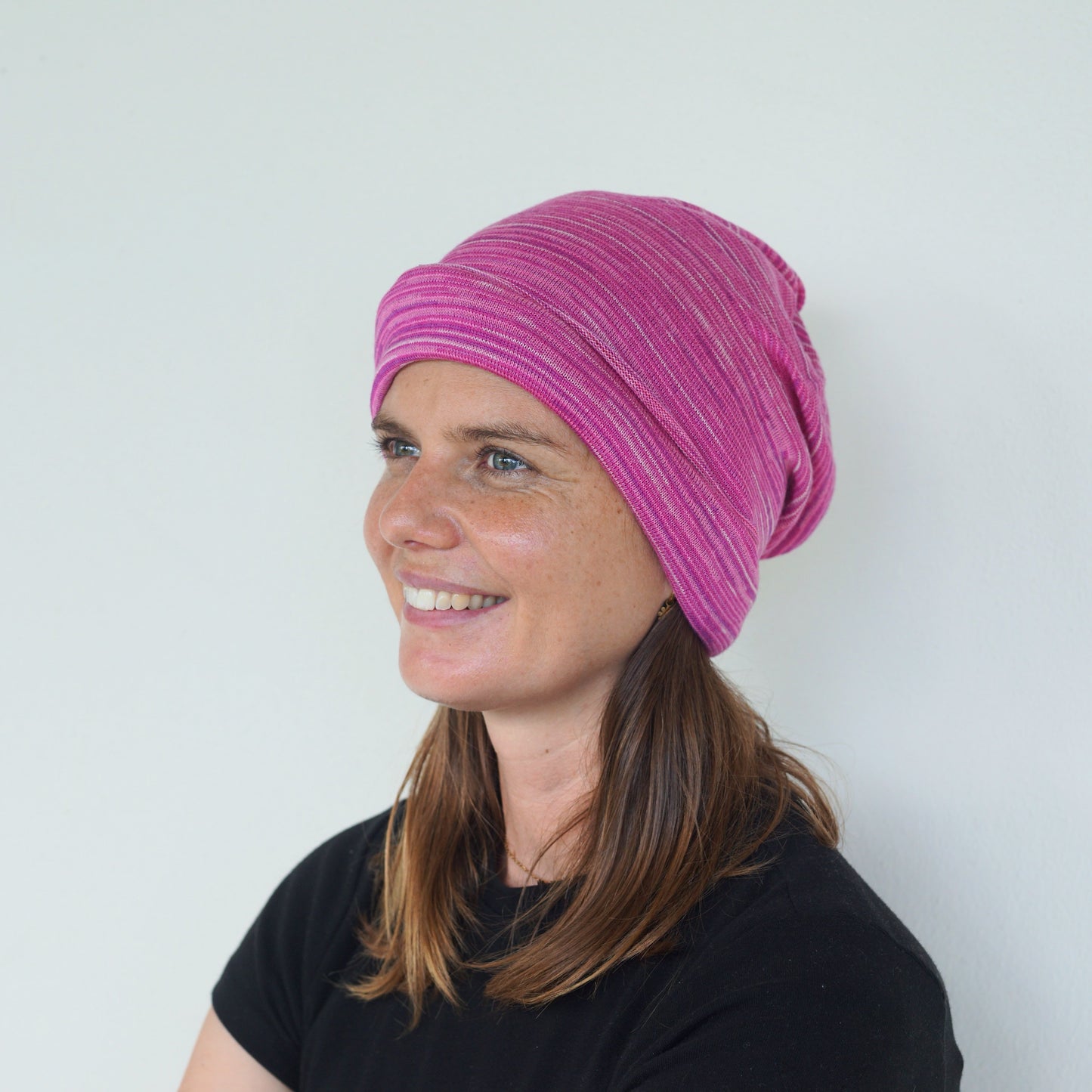 Cherry Blossom Merino Beanie Wrap