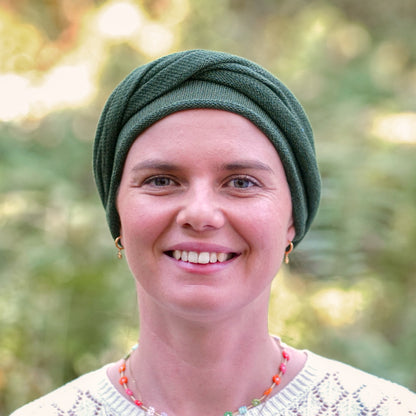 Olive Green Turban Wrap