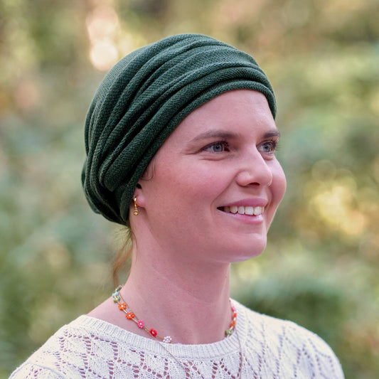 Olive Green Turban Wrap
