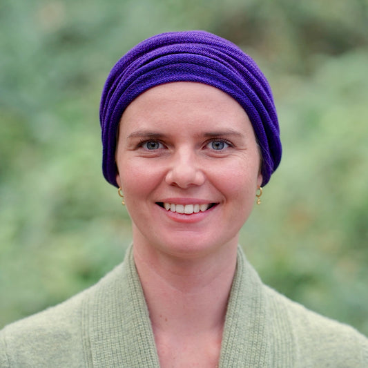 Rich Purple Turban Wrap