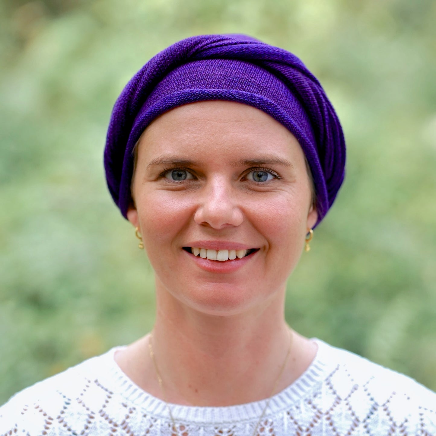 Rich Purple Turban Wrap