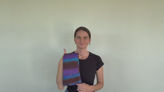 Ocean Blues Turban Wrap - Hand-Dyed