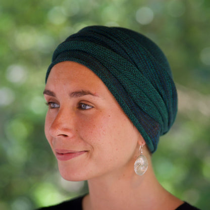 Forest Greens Turban Wrap