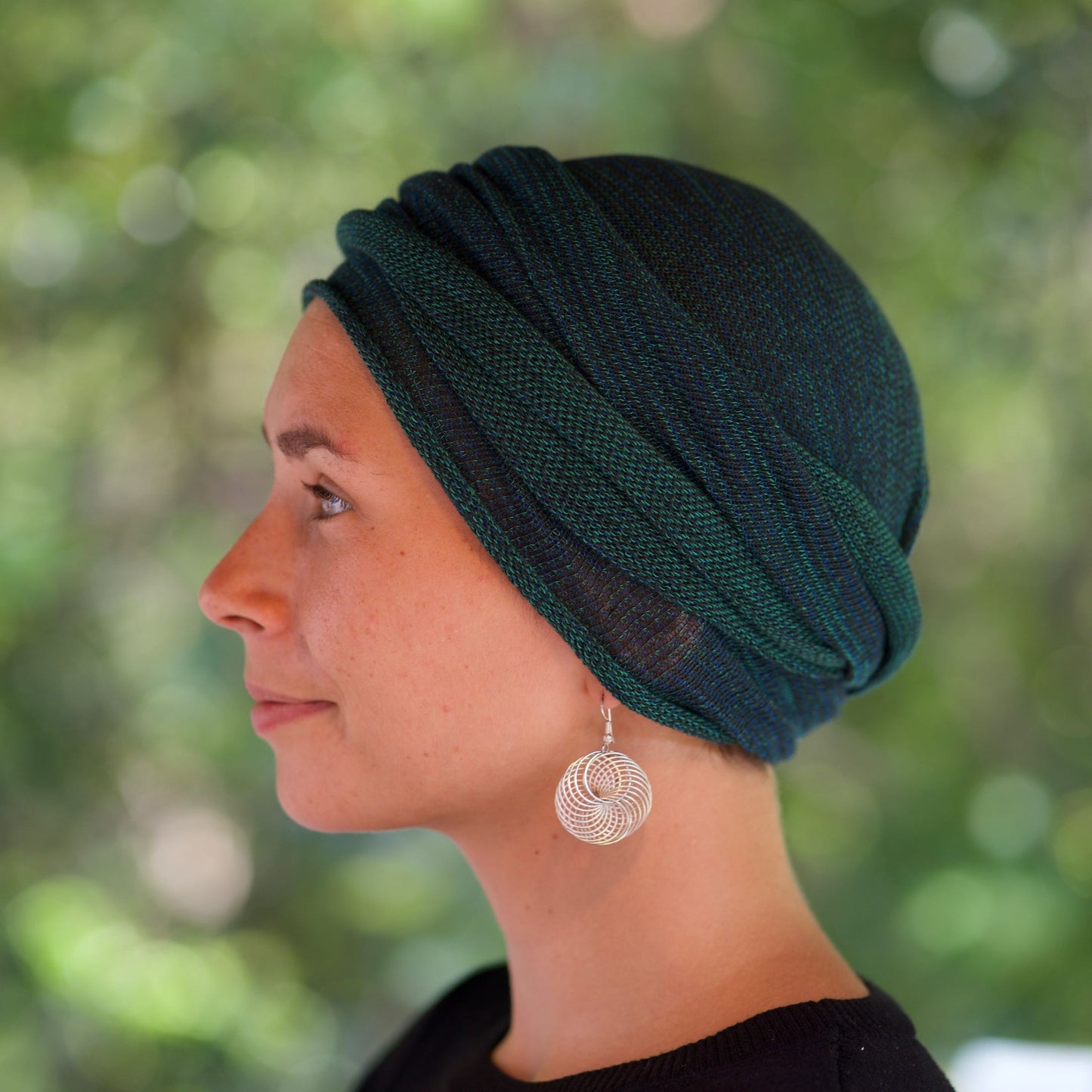 Forest Greens Turban Wrap