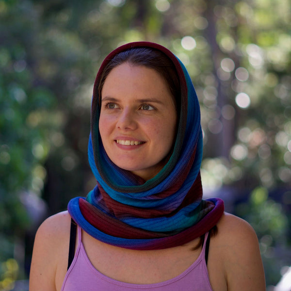 Bright Earths Cotton Bamboo Snood Scarf / Circle Scarf