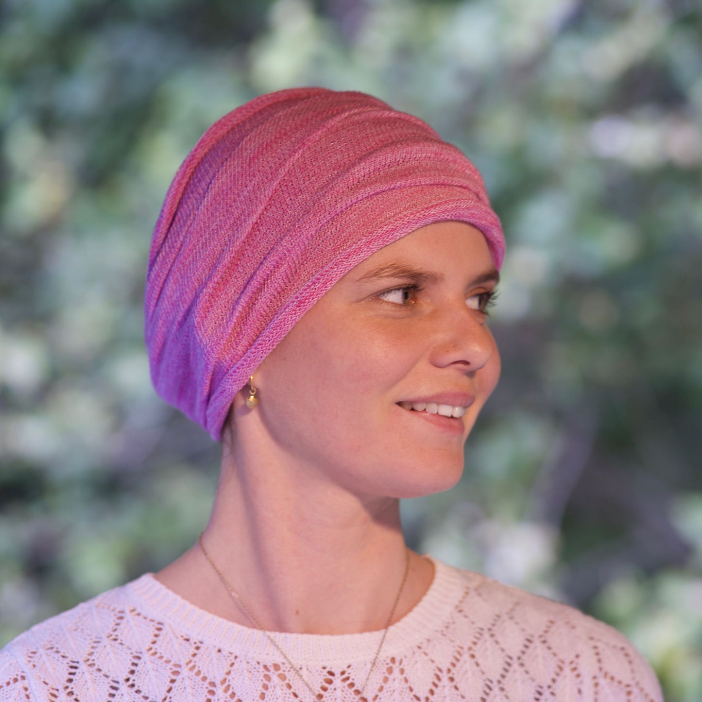 Rose Pink Turban Wrap