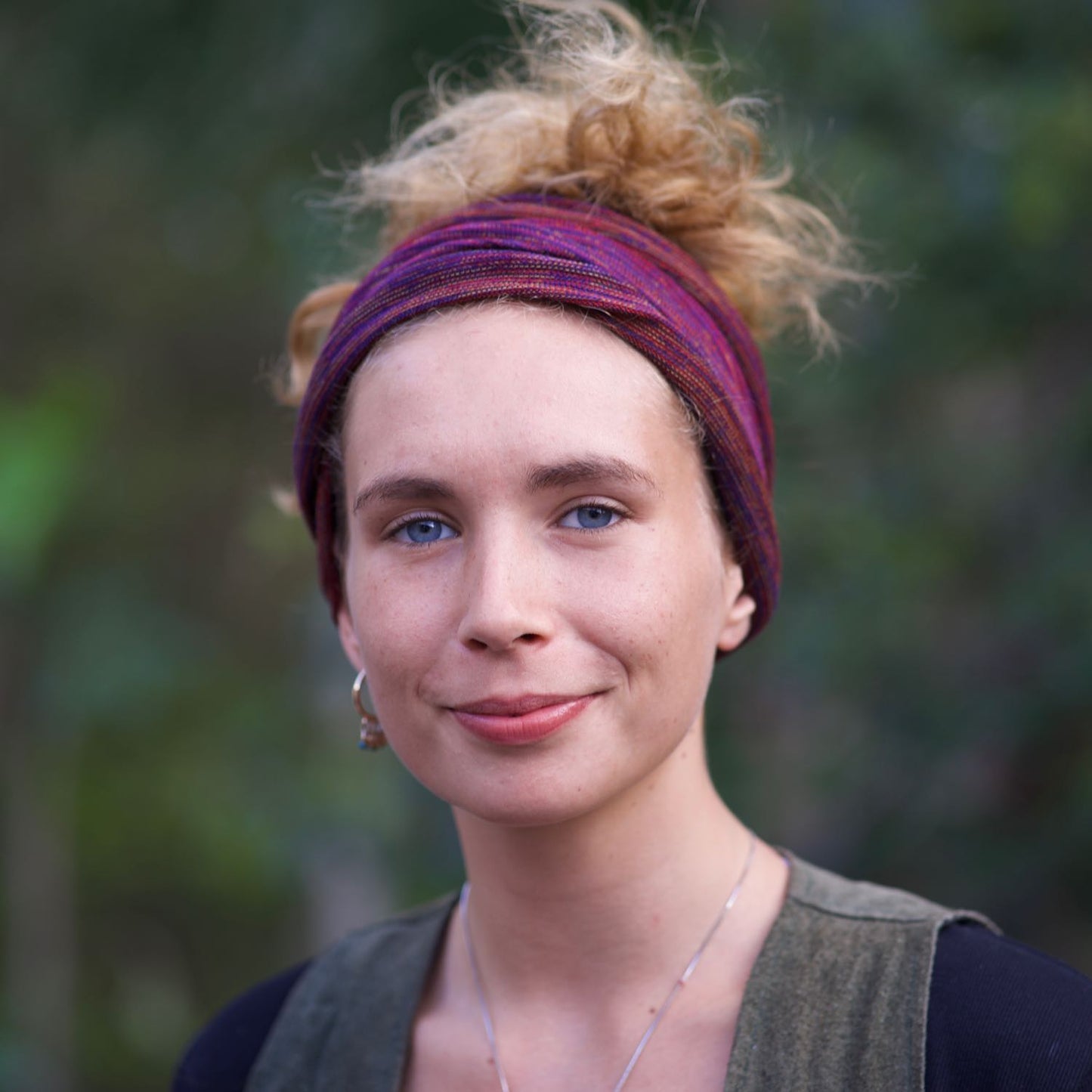 Rustic Earth Bandana Wrap Wide Scrunch Headband