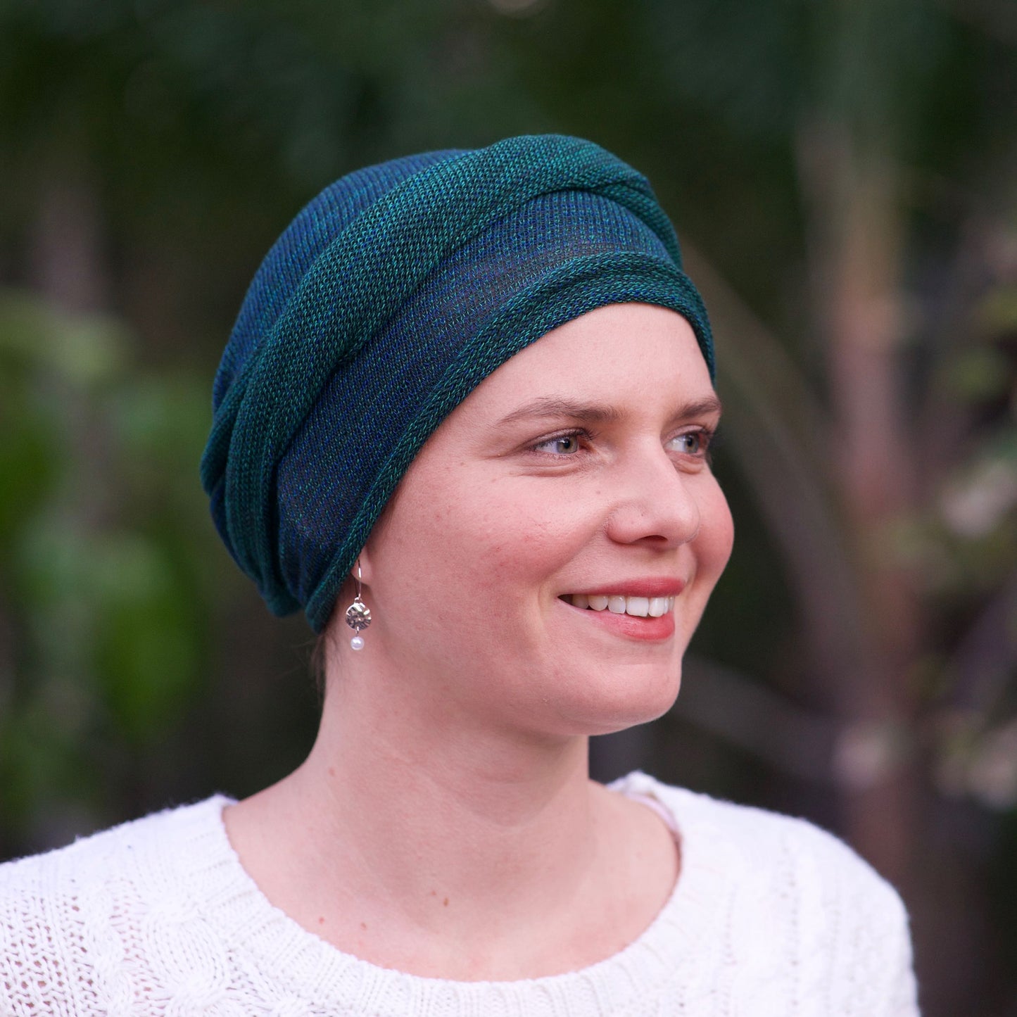 Forest Greens Turban Wrap