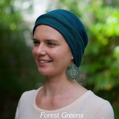 Cream, Black or Navy Chemo Single Wrap