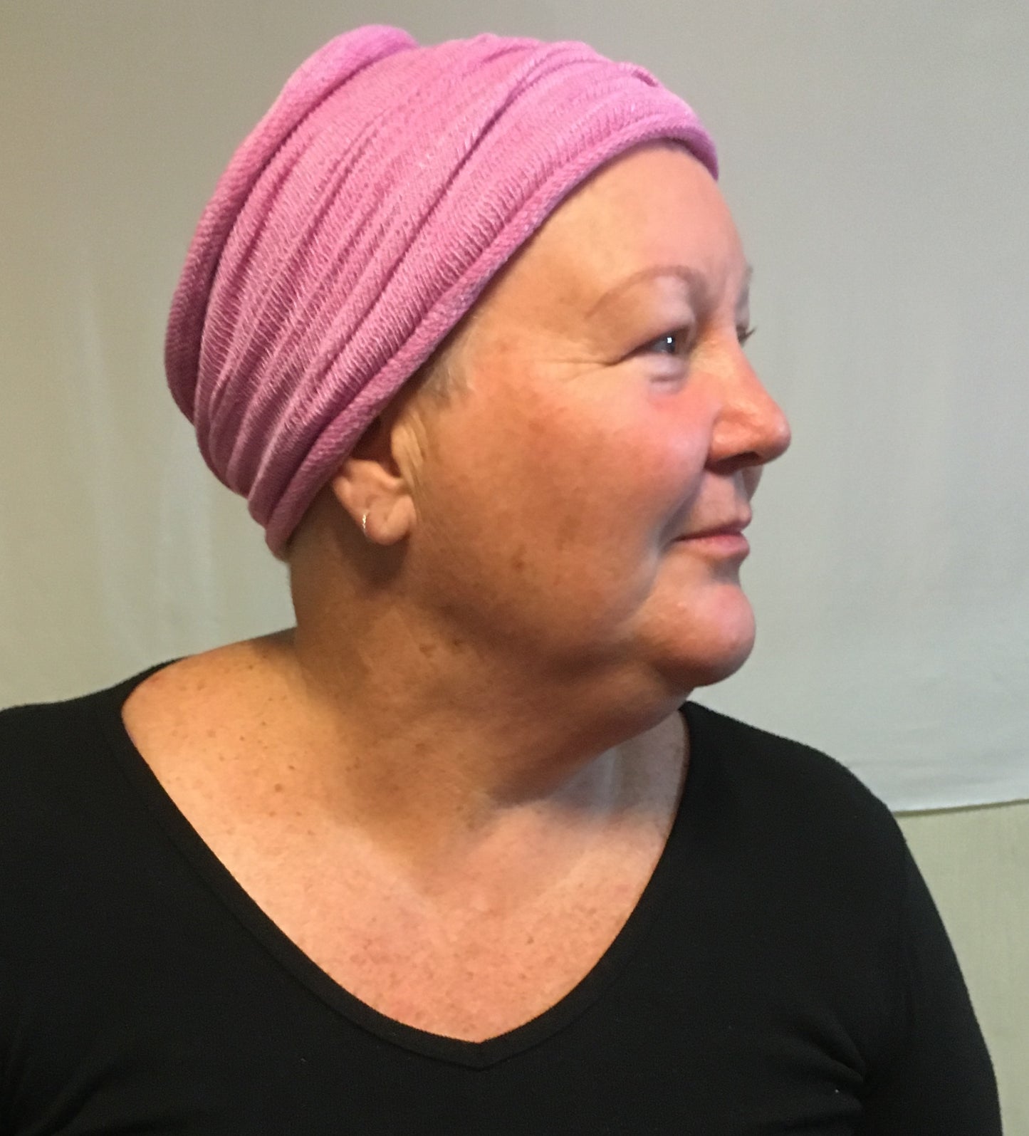 Rose Pink Turban Wrap
