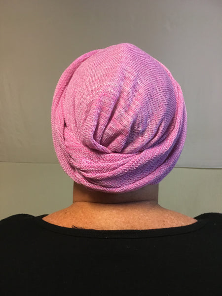 Rose Pink Turban Wrap
