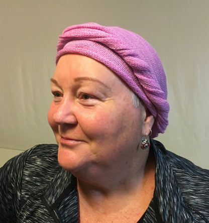 Rose Pink Turban Wrap